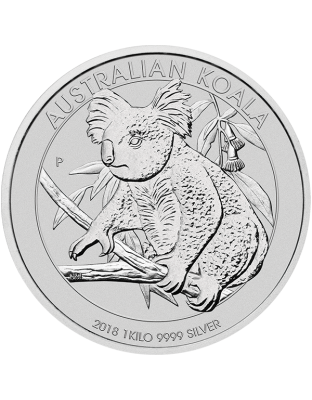 AUSTRALIAN SILVER 2018 KILO AUSTRALIAN SILVER KOALA