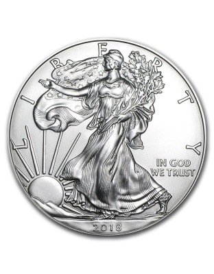 AMERICAN SILVER EAGLE 2018 1 OZ AMERICAN SILVER EAGLE TUBE