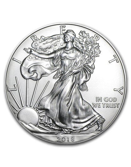 AMERICAN SILVER EAGLE 2018 1 OZ AMERICAN SILVER EAGLE TUBE