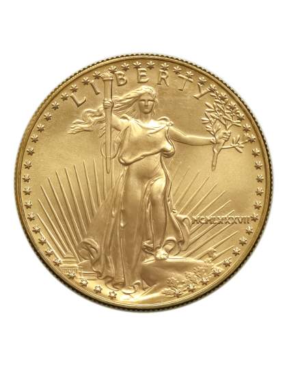 1987 1 OZ AMERICAN GOLD EAGLE NGC MS70