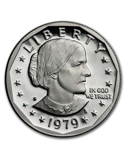 US Mint Susan B Anthony Proof Dollar Coin
