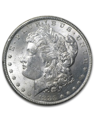 1883 Morgan Silver Dollar Carson City Uncirculated GSA