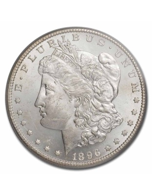1896 Morgan Silver Dollar MS-63 PCGS Toned