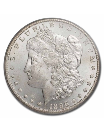 1896 Morgan Silver Dollar MS-63 PCGS Toned