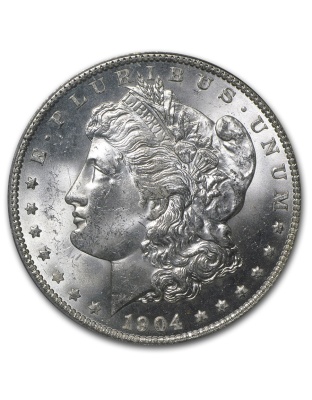 1904-O Morgan Silver Dollar MS-64 NGC Toned