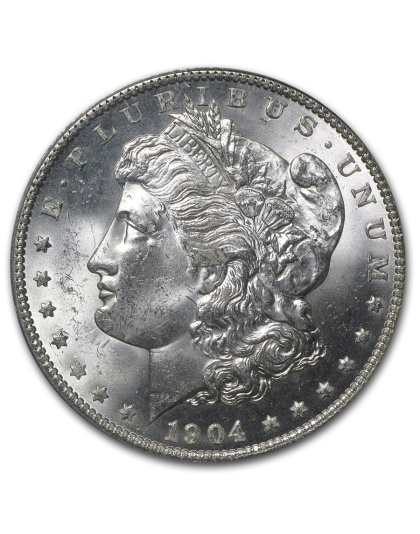 1904-O Morgan Silver Dollar MS-64 NGC Toned