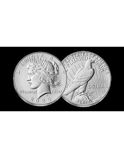 2025 Morgan Peace Dollar 2-Coin Set Early Release Reverse Proof