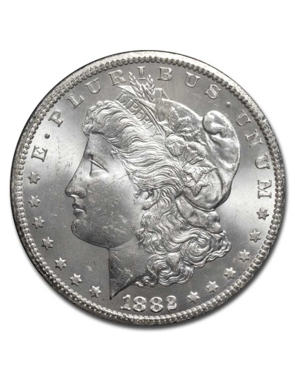 1882 Morgan Silver Dollar Carson City Uncirculated GSA