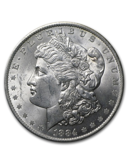 1884 $1 Morgan Silver Dollar