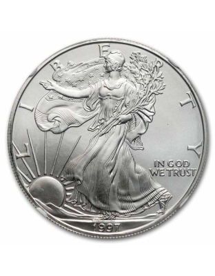 1997 $1 American Silver Eagle MS-69 NGC