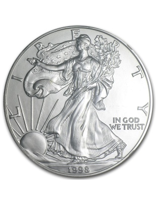 1998 $1 American Silver Eagle MS-69 NGC