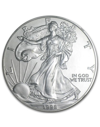 1998 $1 American Silver Eagle MS-69 NGC