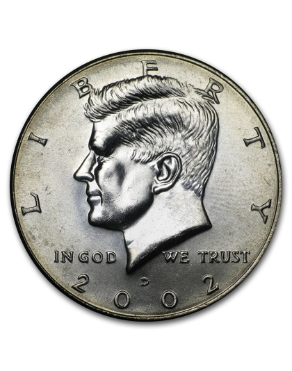 2002 $.50 American Silver Kennedy BU