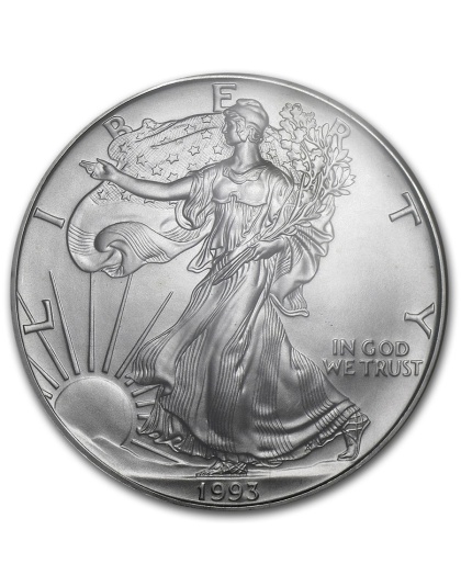 1993 $1 American Silver Eagle MS-69 NGC