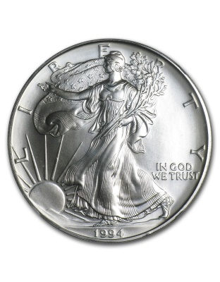 1994 $1 American Silver Eagle MS-69 NGC