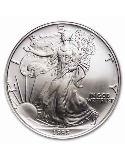 1995 $1 American Silver Eagle MS-69 NGC