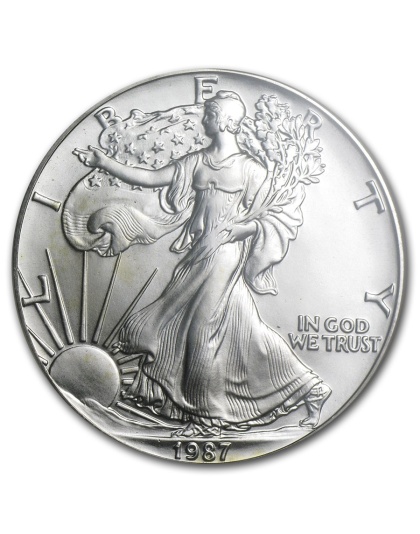 1987 $1 American Silver Eagle MS-69 NGC