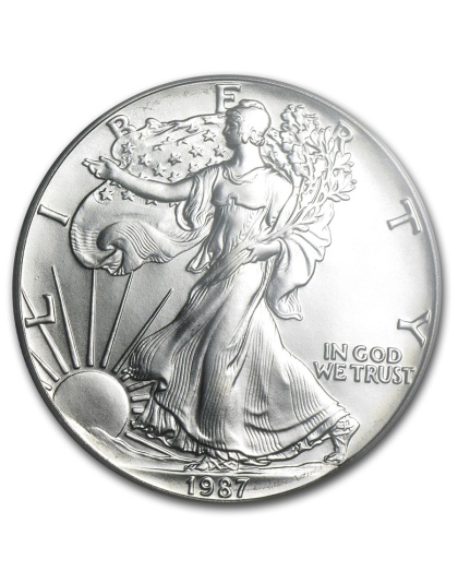 1987 American Silver Eagle MS-67 PCGS