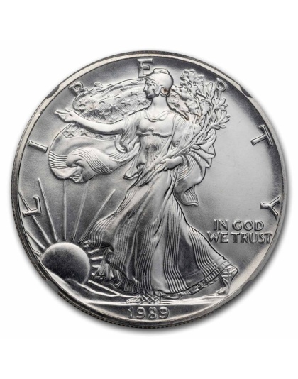 1989 $1 American Silver Eagle MS-69 NGC
