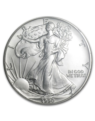 1990 $1 American Silver Eagle MS-69 NGC