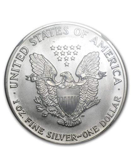 1990 $1 American Silver Eagle MS-69 NGC