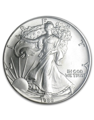 1986 $1 American Silver Eagle MS-69 NGC