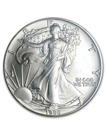 1986 $1 American Silver Eagle MS-69 NGC