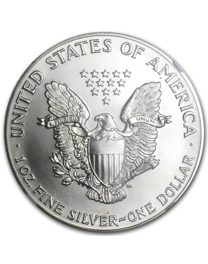 1986 $1 American Silver Eagle MS-69 NGC