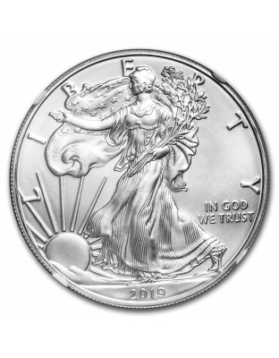 2019 $1 American Silver Eagle MS-70 NGC