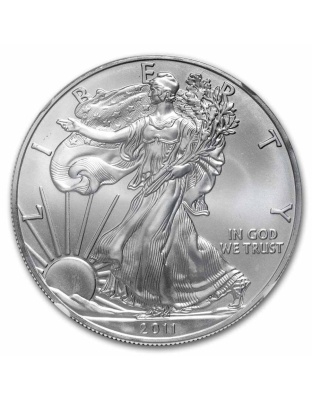 2011 $1 American Silver Eagle MS-69 NGC