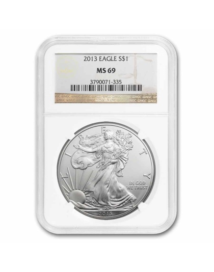 2013 $1 American Silver Eagle MS-69 NGC