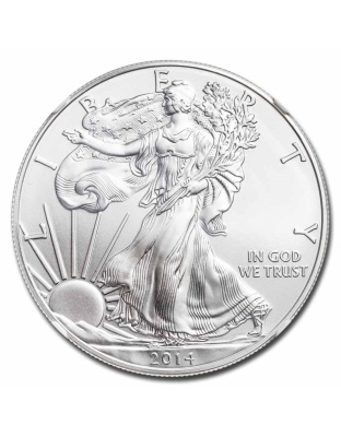 2014 $1 American Silver Eagle MS-69 NGC