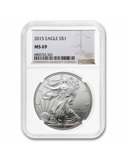 2015 $1 American Silver Eagle MS-69 NGC
