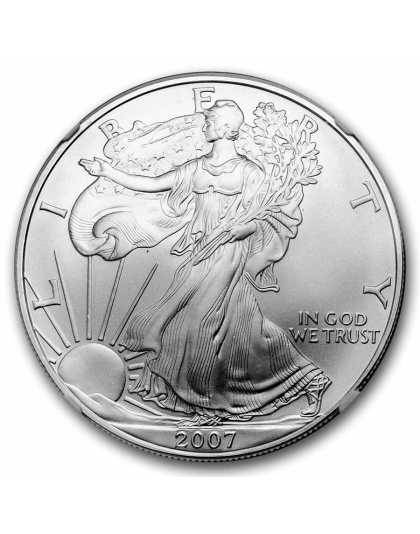 2007 $1 American Silver Eagle MS-69 NGC