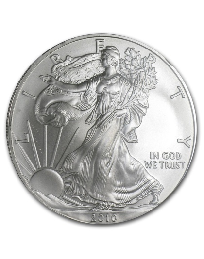 2010 $1 American Silver Eagle MS-69 NGC