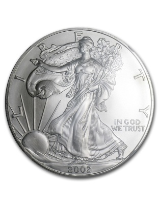 2002 $1 American Silver Eagle MS-69 NGC