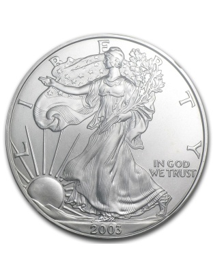 2003 $1 American Silver Eagle MS-69 NGC