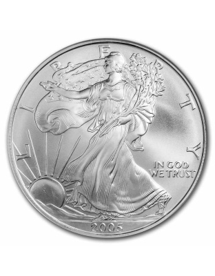 2005 $1 American Silver Eagle MS-69 NGC