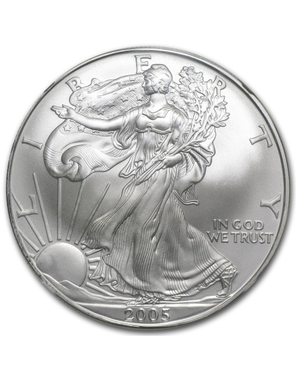 2005 $1 American Silver Eagle MS-70 NGC